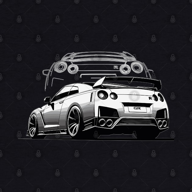 Nissan gtr by Vehicles-Art